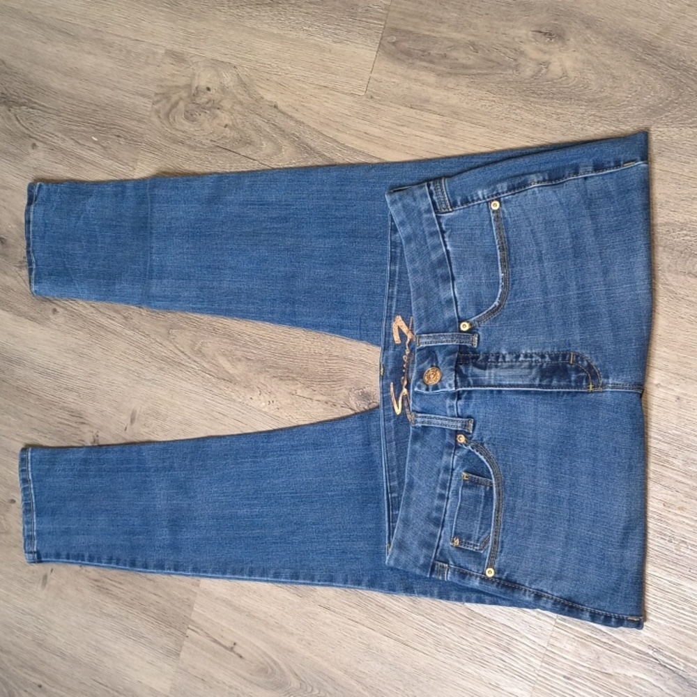 sac715 🧵High Rise Skinny w/ 29.5" Inseam Tummyless Seven7 Jeans